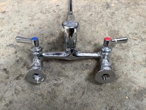 Faucet Utility - Zurn AquaSpec LVB2 2-Handle Wall Bridge Chrome