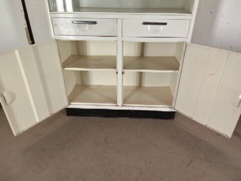 China Cabinet - Artcrest Metal W/ Sliding Glass Doors (Vintage