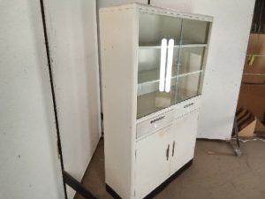 China Cabinet - Artcrest Metal W/ Sliding Glass Doors (Vintage