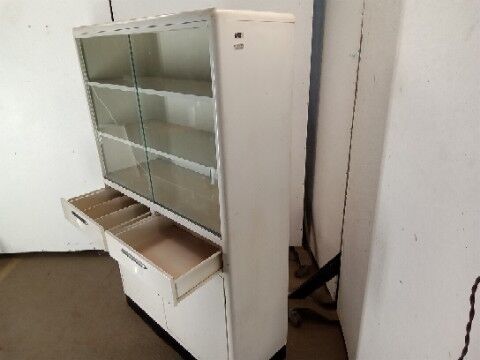 China Cabinet - Artcrest Metal W/ Sliding Glass Doors (Vintage