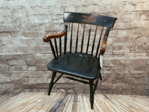 Chair - Nichols and Stone Co. - Armchair, Federal - Black Solid