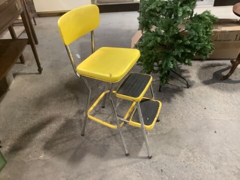 Chair - Cosco - Kitchen, 2 Step/Stool - Yellow Vinyl