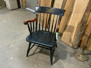 Chair - Nichols and Stone Co. - Armchair, Federal - Black Solid